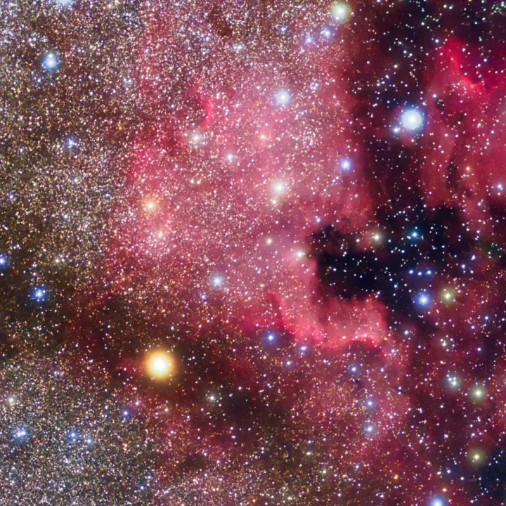 Multicolor composite image of the North America Nebula captured by VERTECS